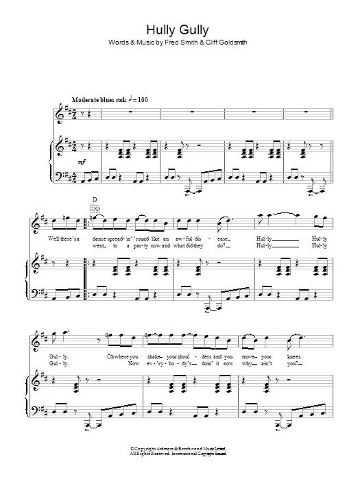 The Searchers Hully Gully Sheet Music