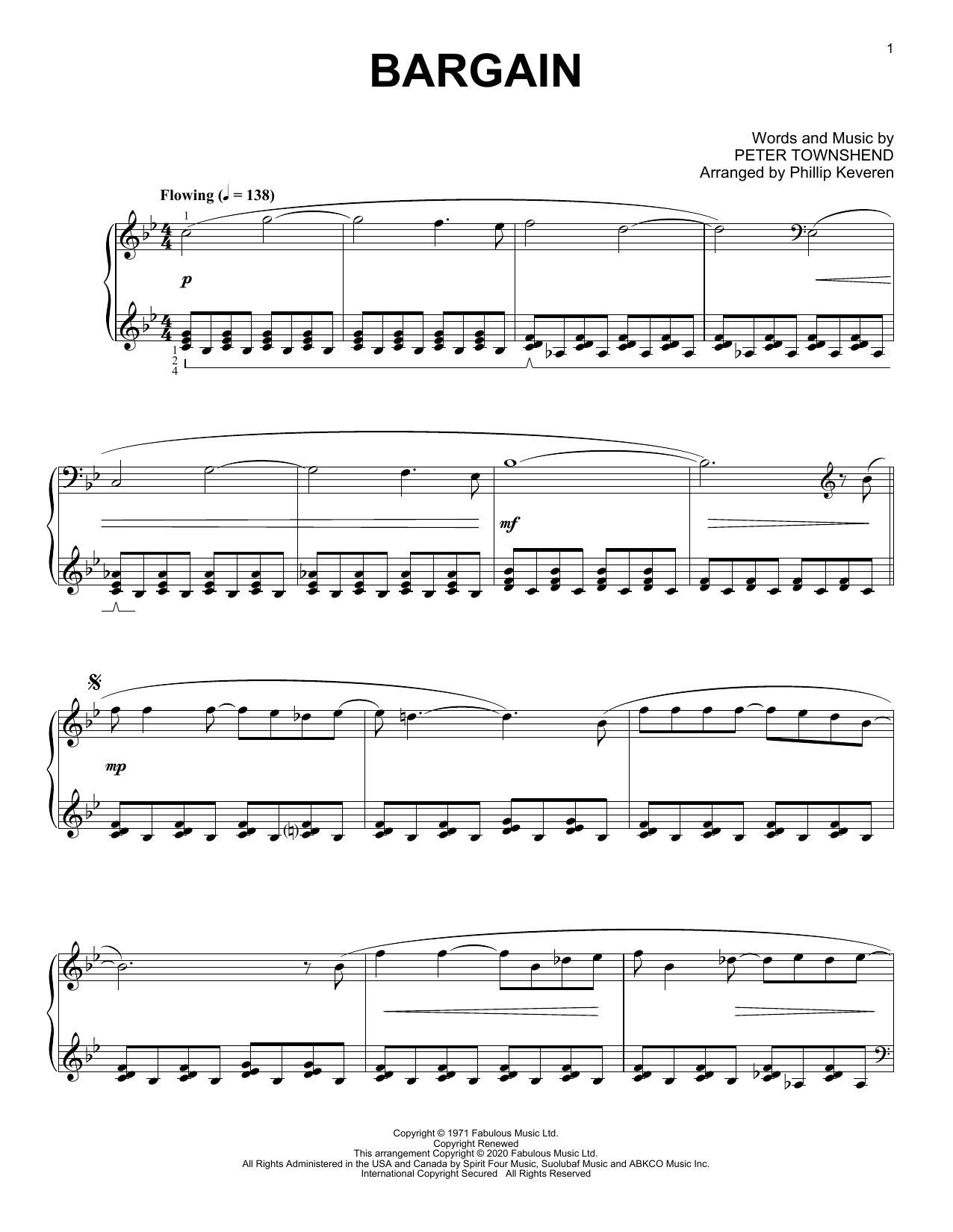The Who Bargain [Classical version] (arr. Phillip Keveren) Sheet Music