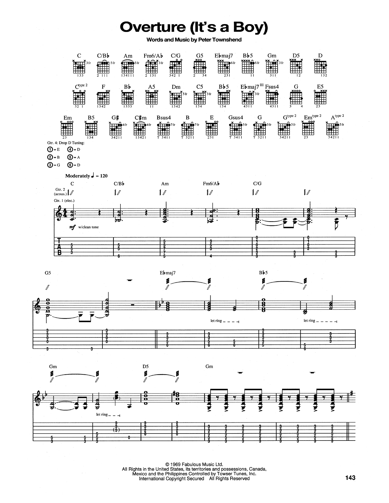 The Who Overture (It's A Boy) Sheet Music