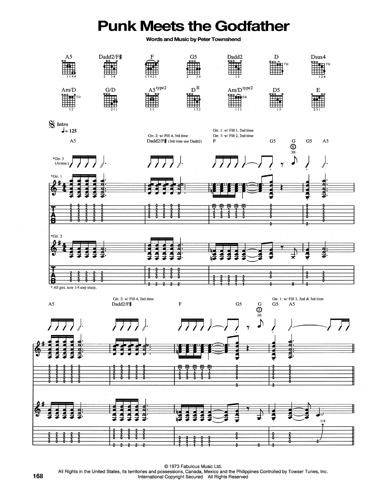 The Who The Punk Meets The Godfather Sheet Music