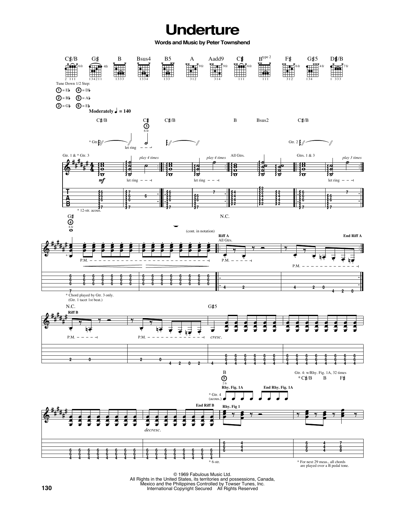 The Who Underture Sheet Music