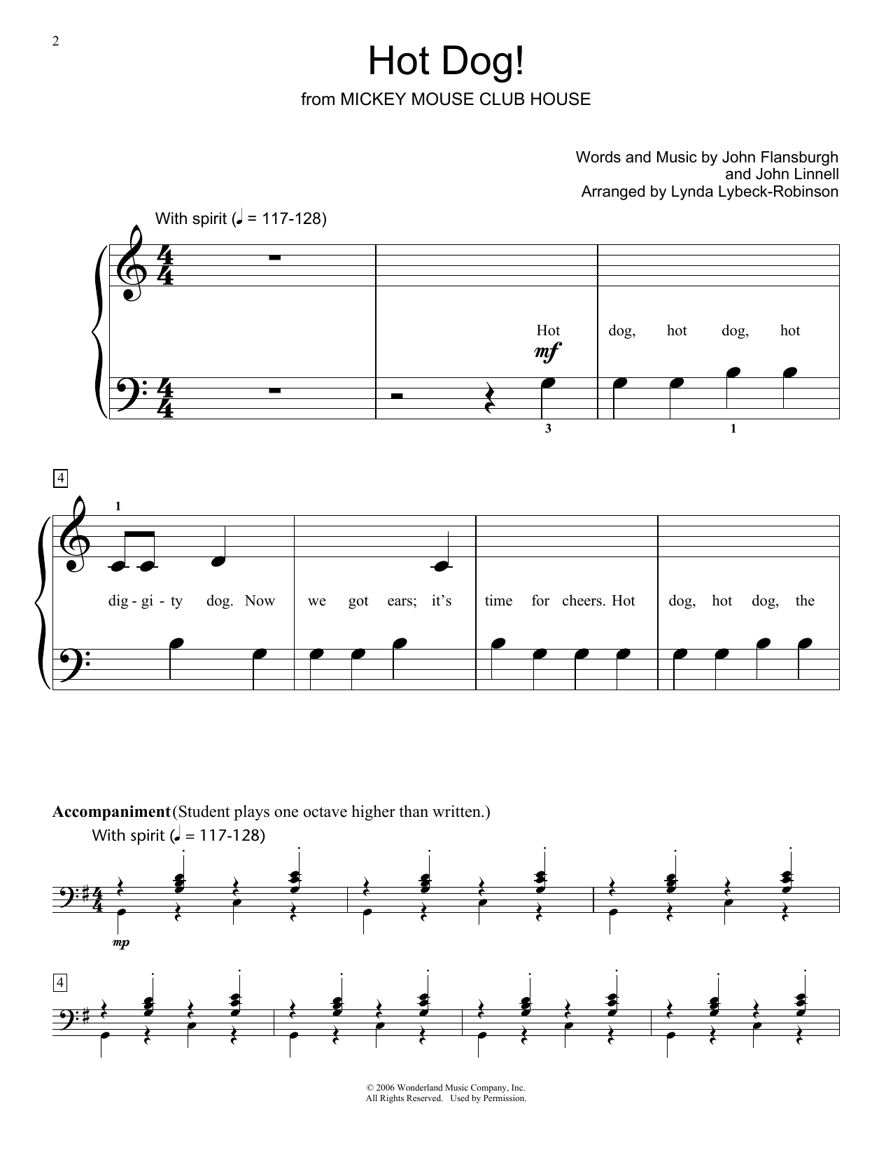 They Might Be Giants Hot Dog! (arr. Lynda Lybeck-Robinson) Sheet Music