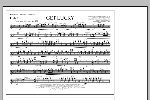 Tom Wallace Get Lucky - Flute 2 Sheet Music