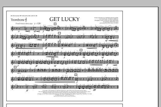 Tom Wallace Get Lucky - Trombone T.C. Sheet Music