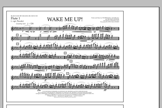 Tom Wallace Wake Me Up! - Flute 1 Sheet Music