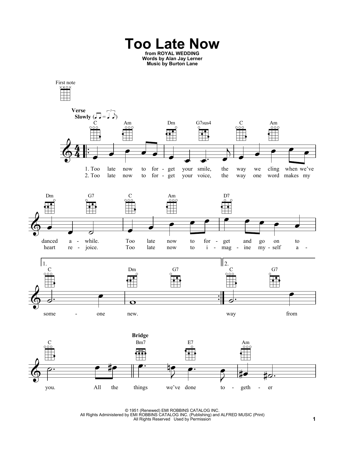 Tommy Flanagan Too Late Now Sheet Music