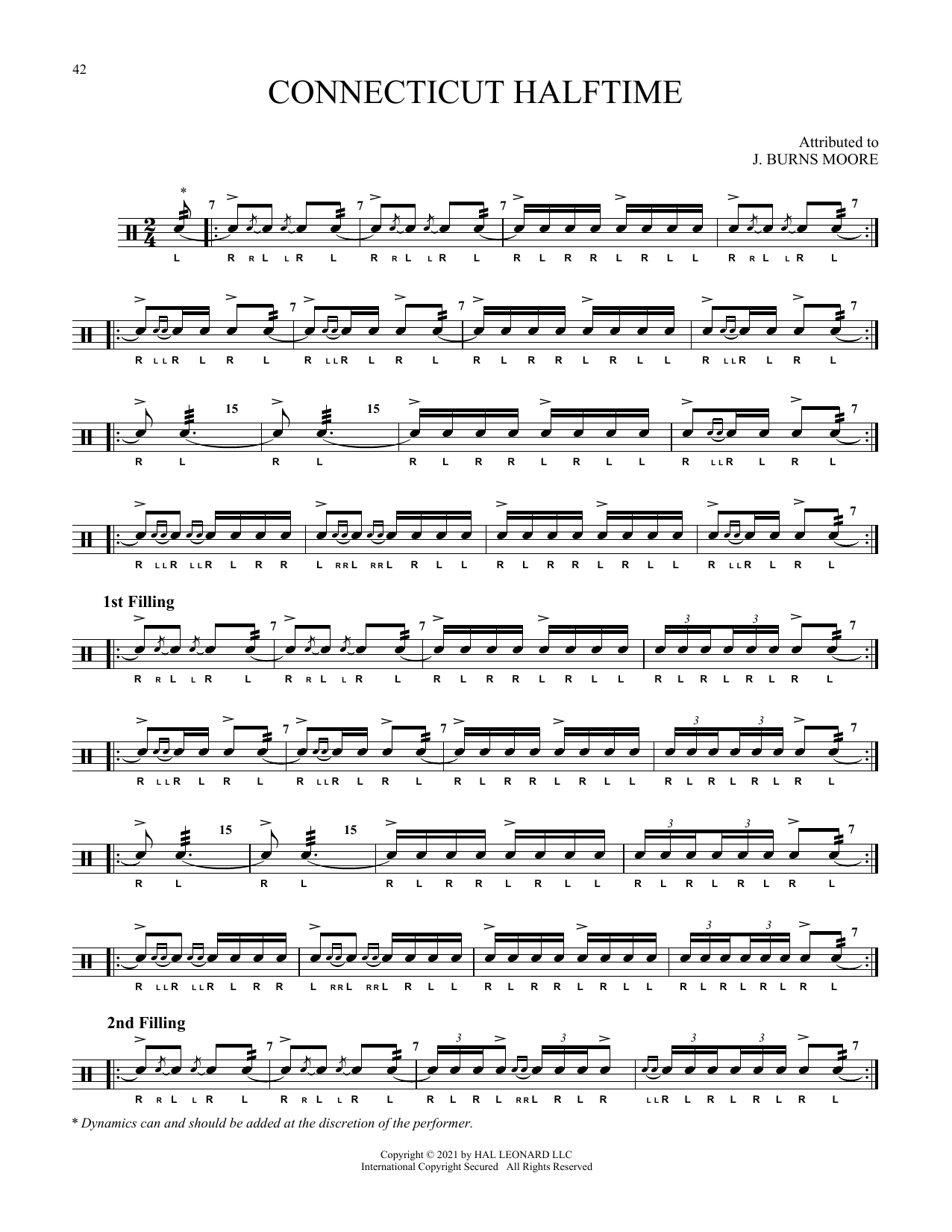 Traditional Connecticut Halftime Sheet Music