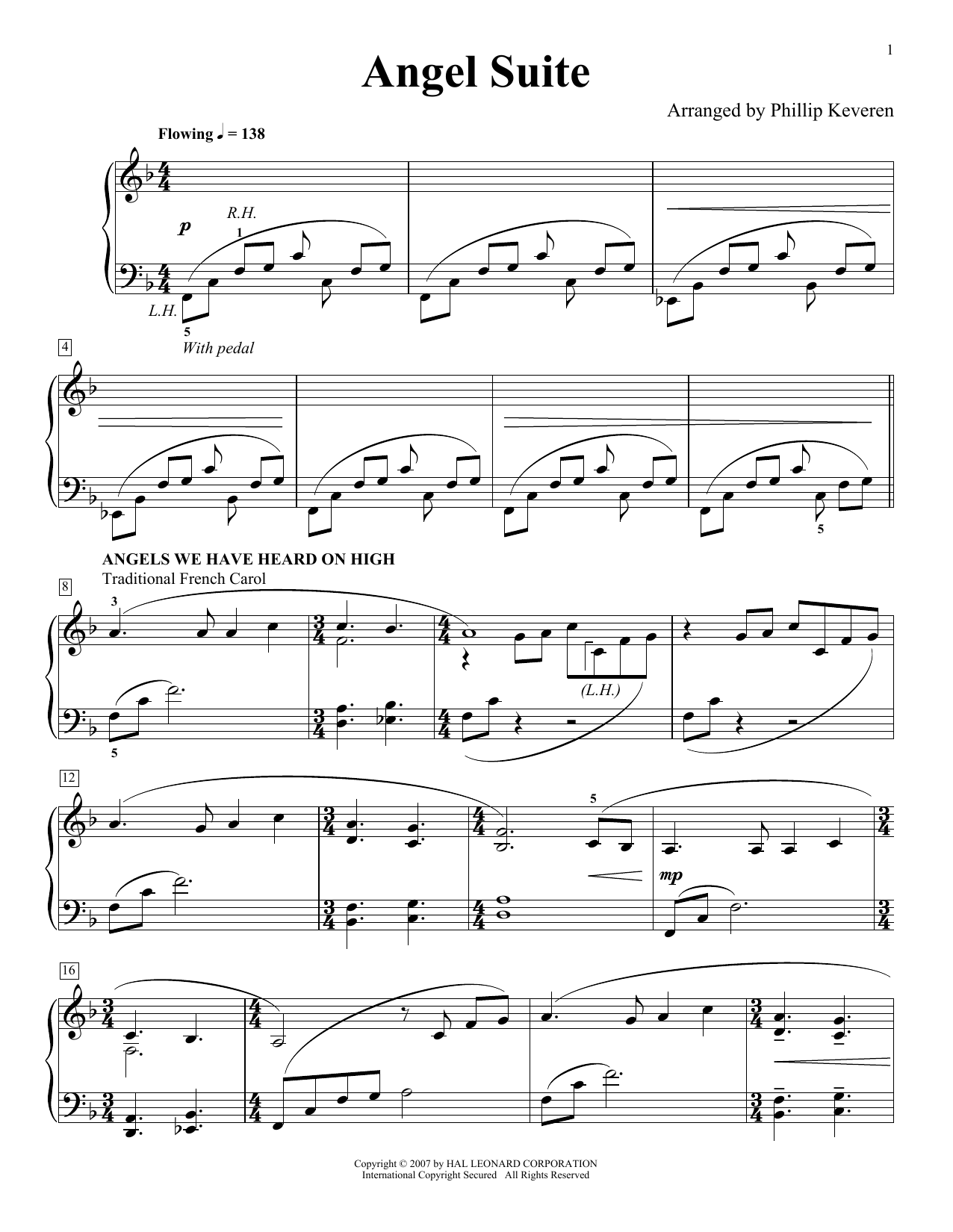 Traditional French Carol Angel Suite (arr. Phillip Keveren) Sheet Music