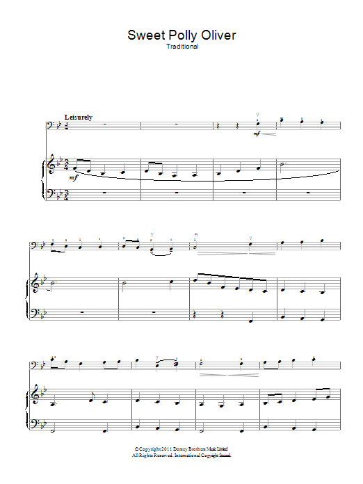 Traditional Sweet Polly Oliver Sheet Music
