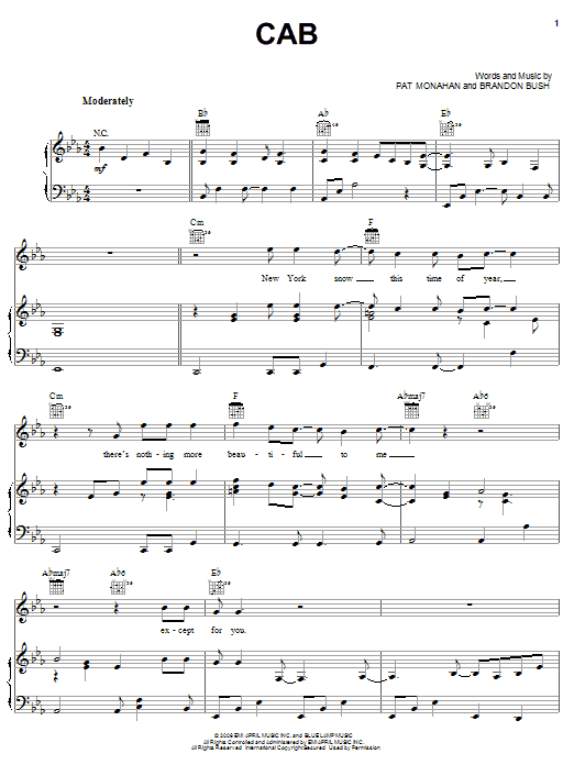Train Cab Sheet Music