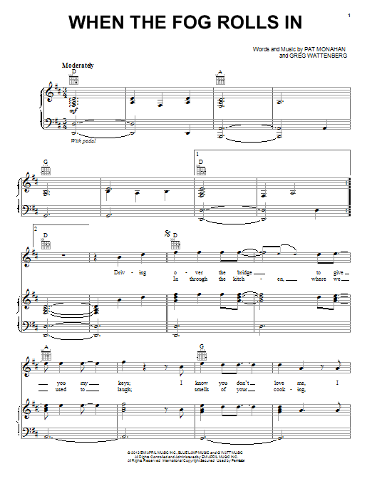 Train When The Fog Rolls In Sheet Music