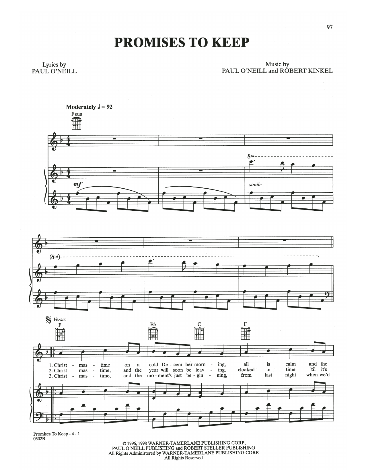 Trans-Siberian Orchestra Promises To Keep Sheet Music