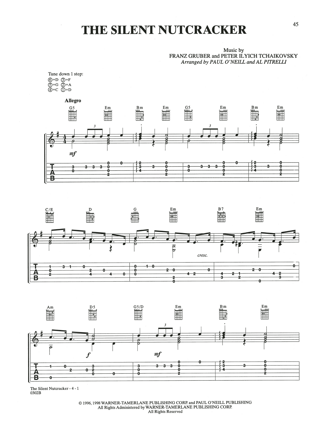 Trans-Siberian Orchestra The Silent Nutcracker Sheet Music