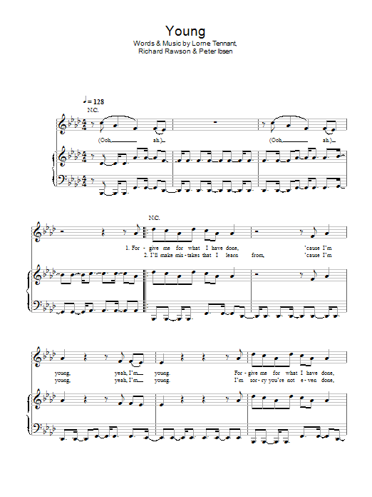 Tulisa Young Sheet Music