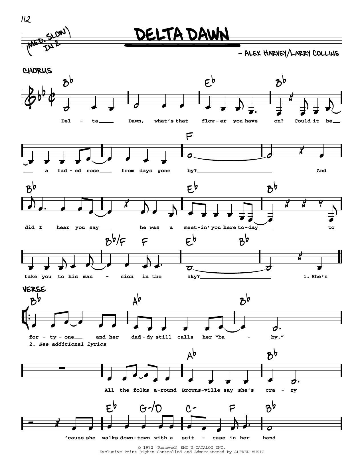 Various Delta Dawn Sheet Music