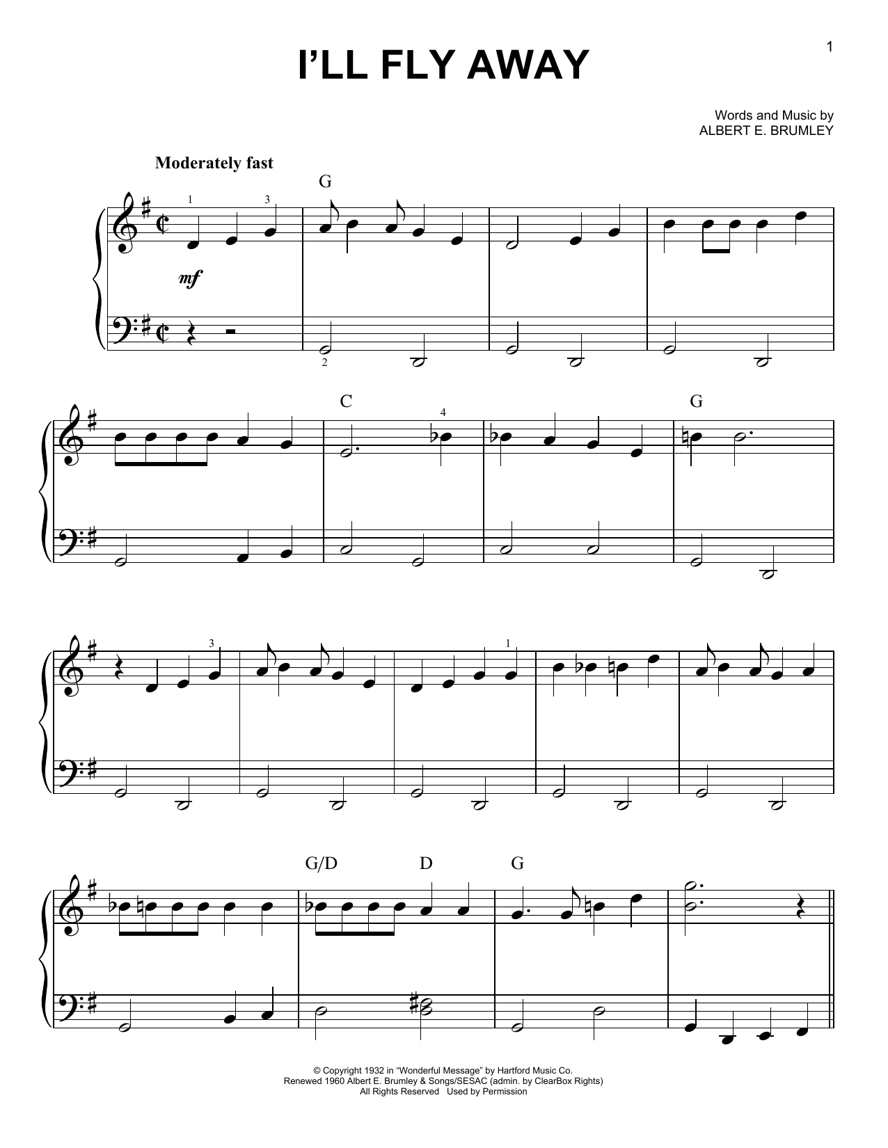 Various I'll Fly Away Sheet Music
