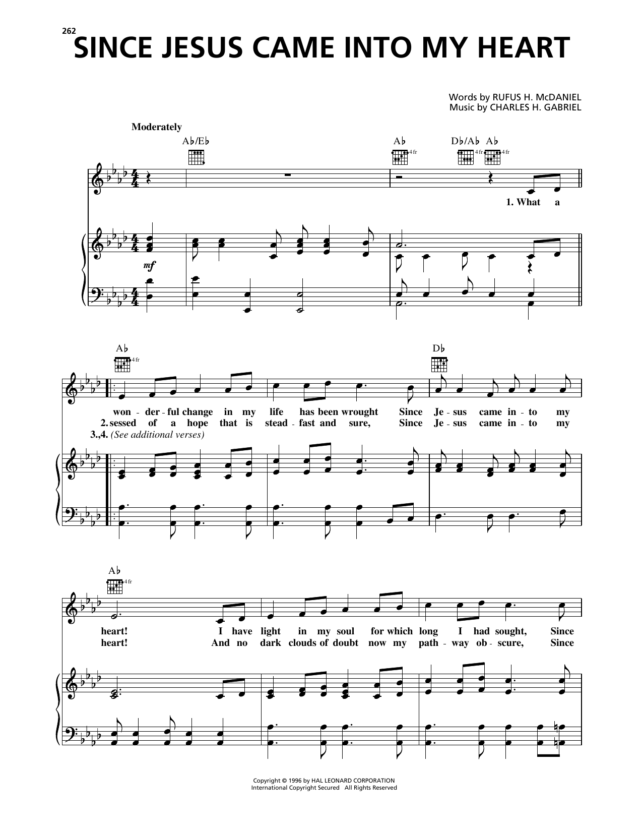Various Since Jesus Came Into My Heart Sheet Music