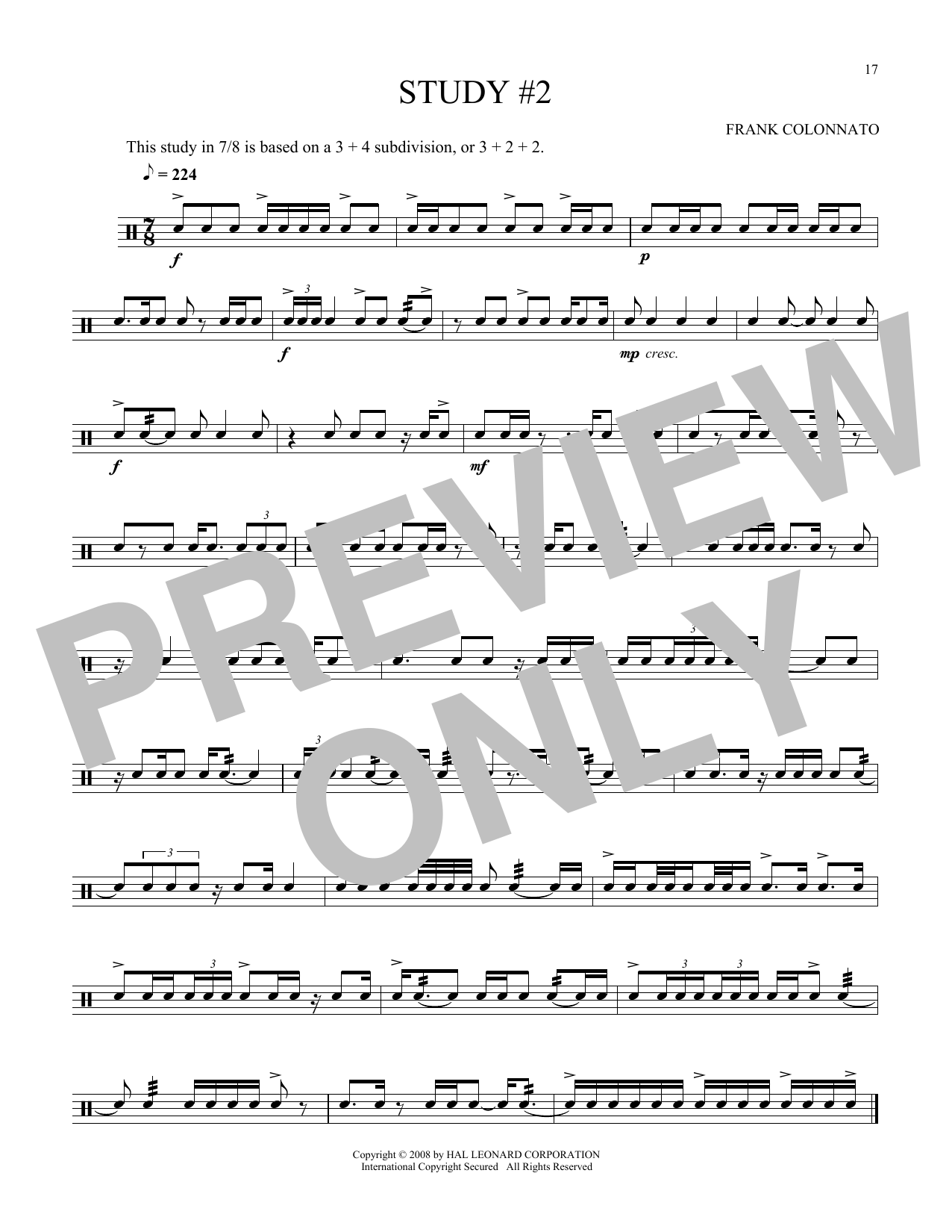 Various Study #2 Sheet Music
