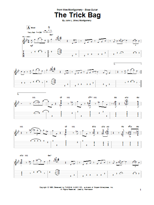 Wes Montgomery The Trick Bag Sheet Music