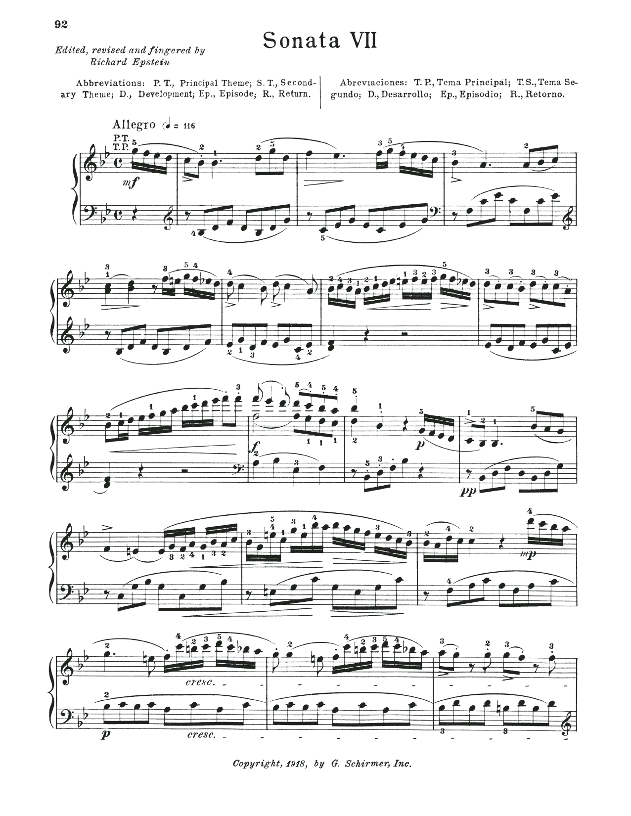 Wolfgang Amadeus Mozart Sonata In B-Flat Major, K. 333 Sheet Music