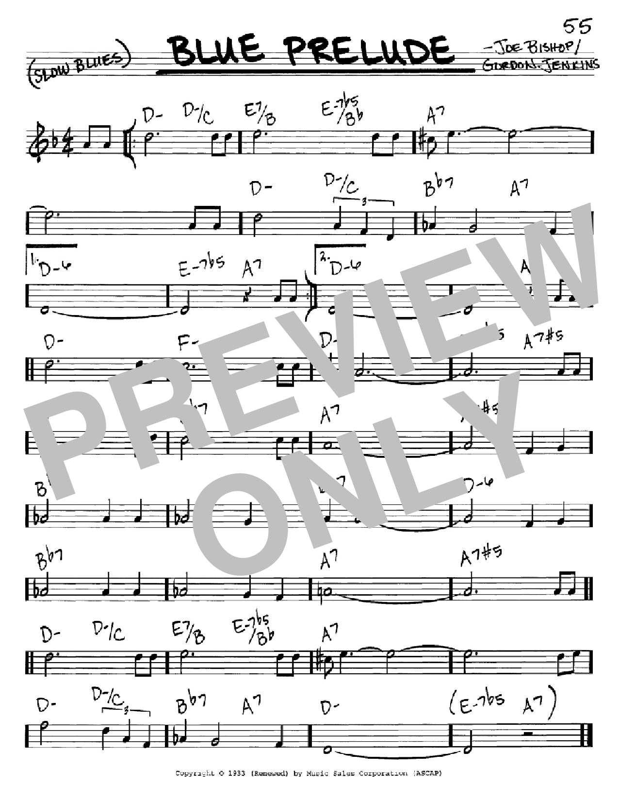 Woody Herman Blue Prelude Sheet Music
