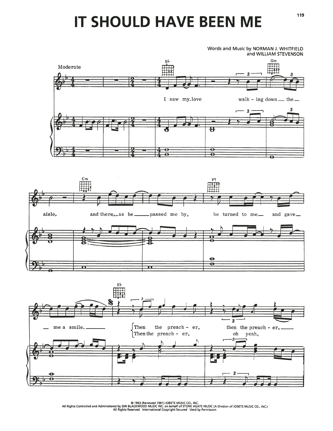 Yvonne Fair It Should Have Been Me Sheet Music