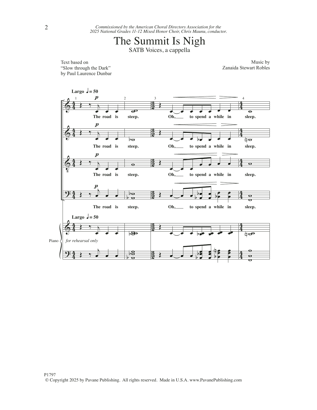 Zanaida Stewart Robles The Summit Is Nigh Sheet Music