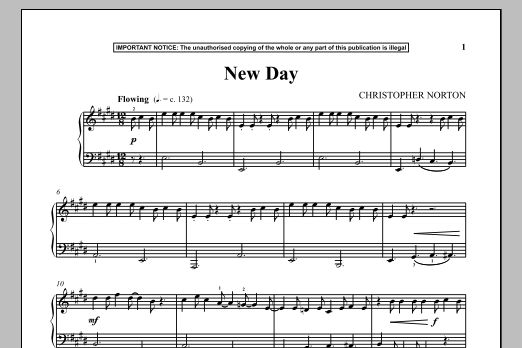 Christopher Norton New Day Sheet Music