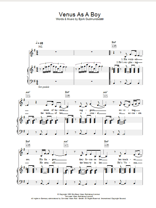 Corinne Bailey Rae Venus As A Boy Sheet Music