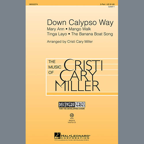 Easily Download Cristi Cary Miller Printable PDF piano music notes, guitar tabs for 2-Part Choir. Transpose or transcribe this score in no time - Learn how to play song progression.