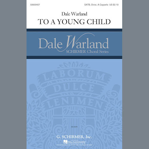 Easily Download Dale Warland Printable PDF piano music notes, guitar tabs for SATB Choir. Transpose or transcribe this score in no time - Learn how to play song progression.