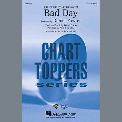 Easily Download Daniel Powter Printable PDF piano music notes, guitar tabs for SATB Choir. Transpose or transcribe this score in no time - Learn how to play song progression.