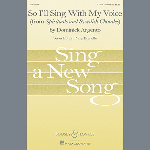 Easily Download Dominick Argento Printable PDF piano music notes, guitar tabs for SATB Choir. Transpose or transcribe this score in no time - Learn how to play song progression.