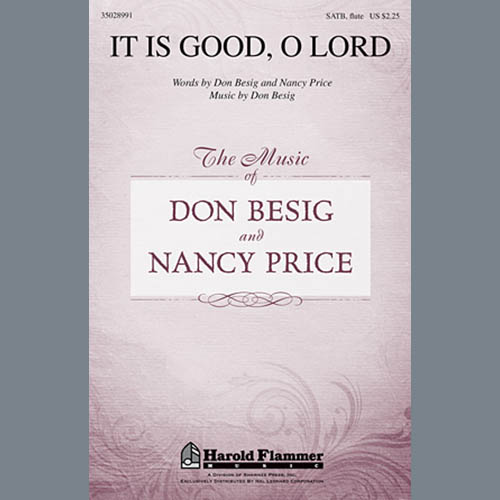 Easily Download Don Besig Printable PDF piano music notes, guitar tabs for SATB Choir. Transpose or transcribe this score in no time - Learn how to play song progression.