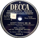 Bing Crosby 'Dinah'