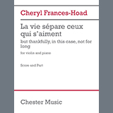 Cheryl Frances-Hoad 'La vie sépare ceux qui s'aiment'