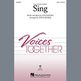 Joe Raposo 'Sing (from Sesame Street) (arr. Steve Zegree)'