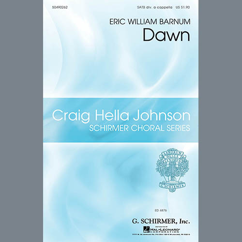 Easily Download Eric William Barnum Printable PDF piano music notes, guitar tabs for SATB Choir. Transpose or transcribe this score in no time - Learn how to play song progression.