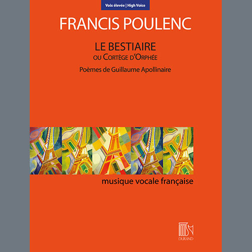 Easily Download Francis Poulenc Printable PDF piano music notes, guitar tabs for Piano & Vocal. Transpose or transcribe this score in no time - Learn how to play song progression.