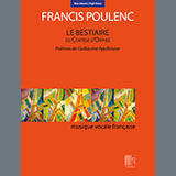 Francis Poulenc 'Le Bestiaire ou le Cortège d'Orphée (High Voice)'