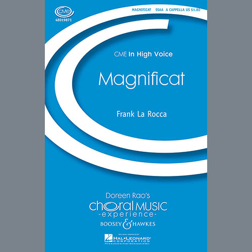 Easily Download Frank La Rocca Printable PDF piano music notes, guitar tabs for SSA Choir. Transpose or transcribe this score in no time - Learn how to play song progression.