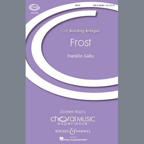 Easily Download Franklin Gallo Printable PDF piano music notes, guitar tabs for SAB Choir. Transpose or transcribe this score in no time - Learn how to play song progression.