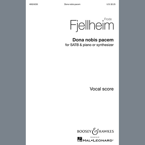 Easily Download Frode Fjellheim Printable PDF piano music notes, guitar tabs for SATB Choir. Transpose or transcribe this score in no time - Learn how to play song progression.