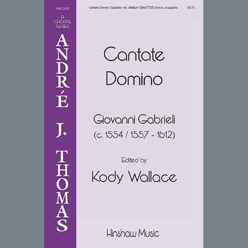 Easily Download Giovanni Gabrieli Printable PDF piano music notes, guitar tabs for SSAATTBB Choir. Transpose or transcribe this score in no time - Learn how to play song progression.