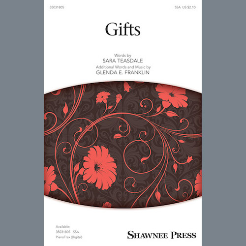 Easily Download Glenda E. Franklin Printable PDF piano music notes, guitar tabs for SSA Choir. Transpose or transcribe this score in no time - Learn how to play song progression.