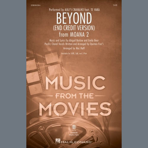 Easily Download Abigail Barlow, Emily Bear & Opetaia Foa'i Printable PDF piano music notes, guitar tabs for SAB Choir. Transpose or transcribe this score in no time - Learn how to play song progression.