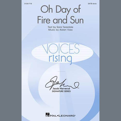 Easily Download Aidan Vass Printable PDF piano music notes, guitar tabs for SATB Choir. Transpose or transcribe this score in no time - Learn how to play song progression.