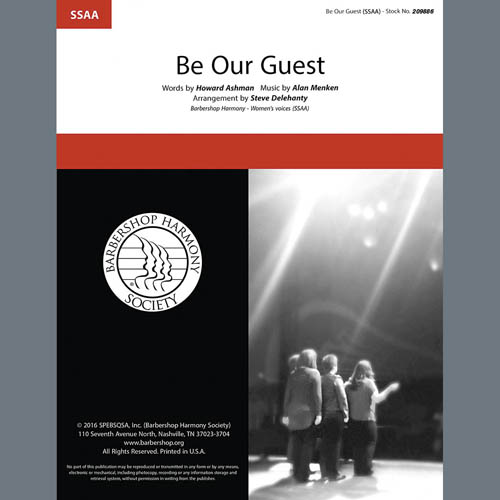 Easily Download Alan Menken & Howard Ashman Printable PDF piano music notes, guitar tabs for SSAA Choir. Transpose or transcribe this score in no time - Learn how to play song progression.