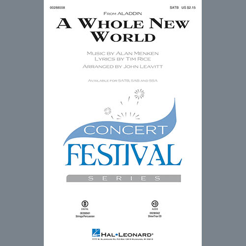 Easily Download Alan Menken & Tim Rice Printable PDF piano music notes, guitar tabs for SAB Choir. Transpose or transcribe this score in no time - Learn how to play song progression.