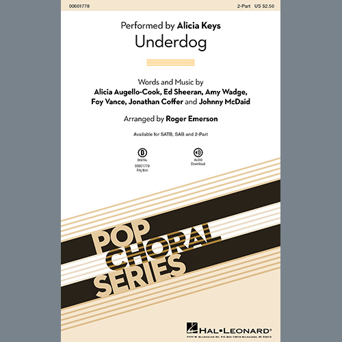 Easily Download Alicia Keys Printable PDF piano music notes, guitar tabs for 2-Part Choir. Transpose or transcribe this score in no time - Learn how to play song progression.